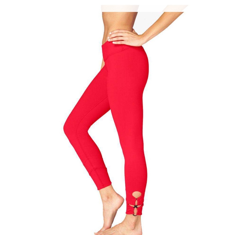 Beyond Yoga Red Leggings